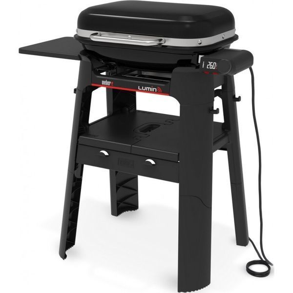 Електричний гриль Weber Lumin Smart з підставкою, чорний 1500691 фото