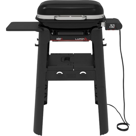 Електричний гриль Weber Lumin Smart Compact з підставкою, чорний 1500679 фото