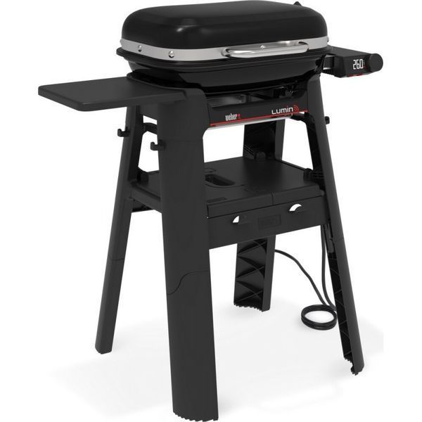 Електричний гриль Weber Lumin Smart Compact з підставкою, чорний 1500679 фото