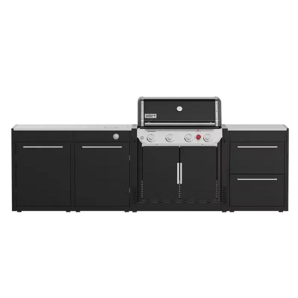 Вулична барбекю кухня (острів) для гриля Genesis ЕP-435w Weber BBQ Kitchen Gas 331 з двома крючками для інструментів BBQKITCHEN2-7 фото