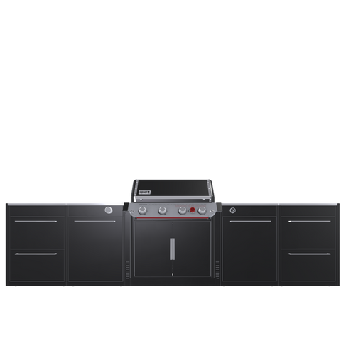 Вулична барбекю кухня (острів) для гриля Genesis EP-435w Weber BBQ Kitchen Gas 431 з двома крючками для інструментів BBQKITCHEN3-7 фото