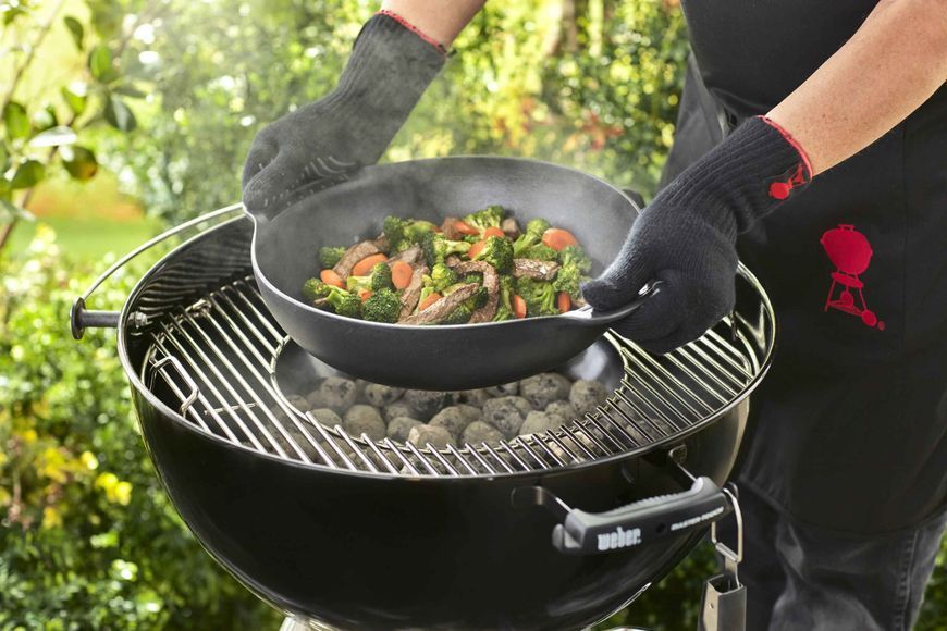 Сковорода ВОК з вставкою-пароваркою и кришкою для Gourmet BBQ System 8856 фото