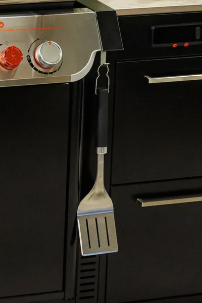 Вулична барбекю кухня (острів) для гриля Genesis EPX-435 Weber BBQ Kitchen Gas 231 з двома крючками для інструментів + модуль мийки та холодильник BBQKITCHEN6-8 фото