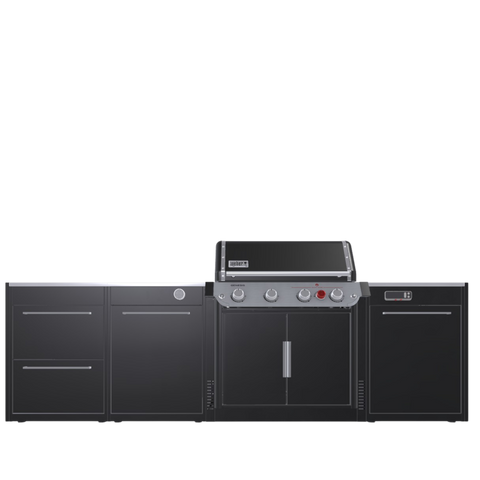 Вулична барбекю кухня (острів) для гриля Genesis ЕPX-435w Weber BBQ Kitchen Gas 331 з двома крючками для інструментів BBQKITCHEN2-8 фото