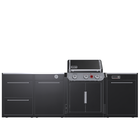 Вулична барбекю кухня (острів) для гриля Genesis EPX-335 Weber BBQ Kitchen Gas 331 з двома крючками для інструментів BBQKITCHEN2-4 фото