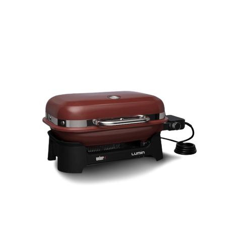 Гриль електричний Weber Lumin Compact, червоний (малиновий) 91040979 фото