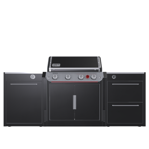 Вулична барбекю кухня (острів) для гриля Genesis EP-435w Weber BBQ Kitchen Gas 231 з двома крючками для інструментів BBQKITCHEN1-7 фото