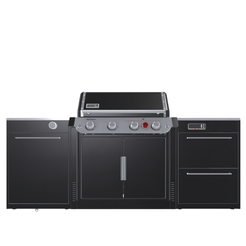 Вулична барбекю кухня (острів) для гриля Genesis EPX-435 Weber BBQ Kitchen Gas 231 з двома крючками для інструментів BBQKITCHEN1-8 фото