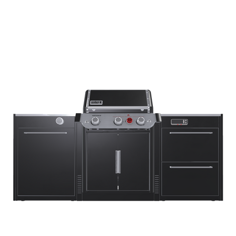Вулична барбекю кухня (острів) для гриля Genesis EPX-335 Weber BBQ Kitchen Gas 231 з двома крючками для інструментів BBQKITCHEN1-4 фото