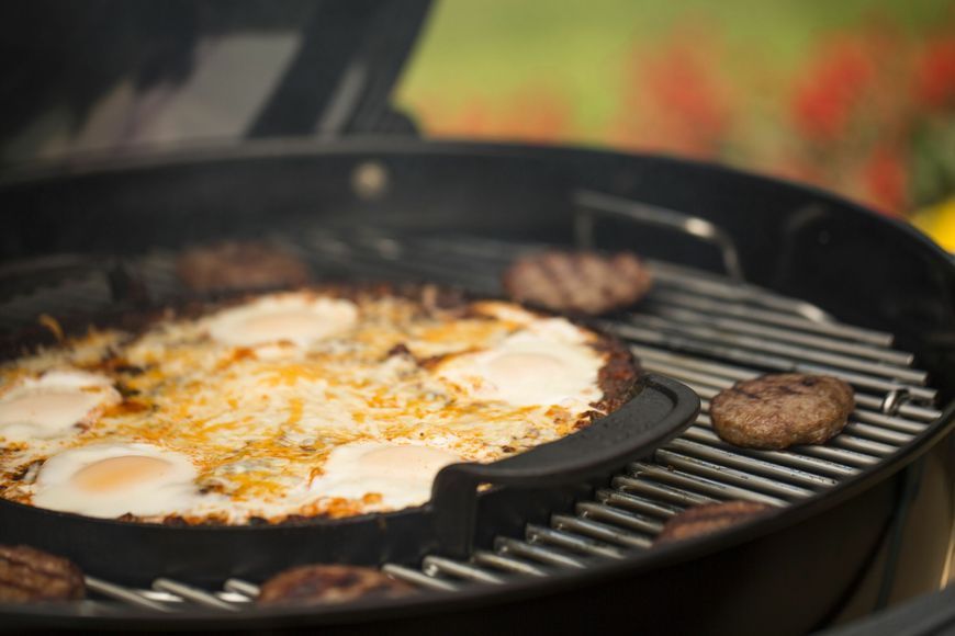 Сковорода для гриля з решіткою Gourmet BBQ System 7421 фото