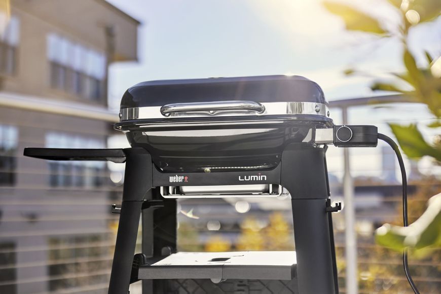 Гриль електричний Weber Lumin Compact з підставкою, чорний 91010879 фото